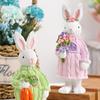 Quality Resin Rabbit Carrot Sculpture Resin Decoration Perfect for Bedroom Nightstands or Children Room for Couples
