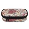 Pencil Bag Neat Design Strong Polyester Fabric Smooth Zipper with Main Compartment Mesh Pocket and Pen Slots for Students