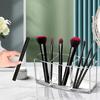 3 Grid Design Clear Makeup Brush Holder PS Acrylic Cosmetic Tools Organizer  Vanity