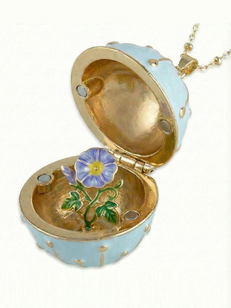 Creative Flower Necklace Round Box Can Open Flower Necklace Jewelry Accessories Women's Accessories Mother's Day Gifts Y2k