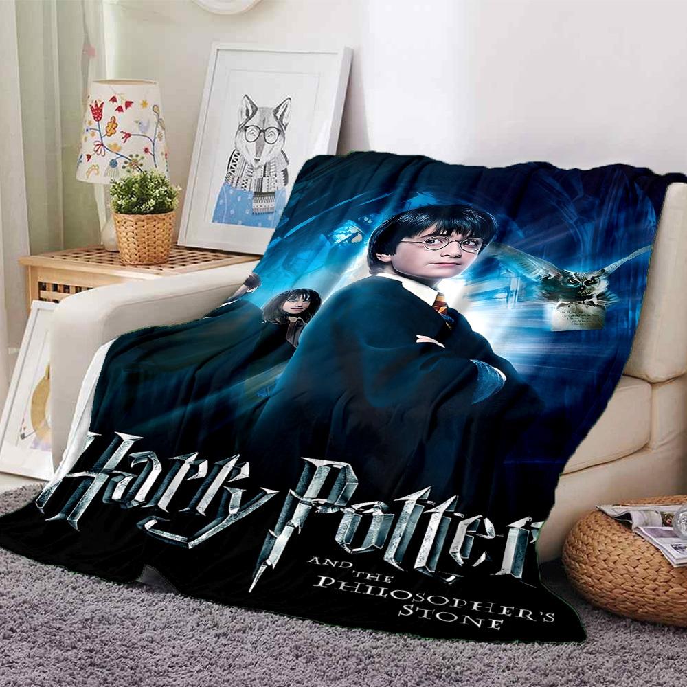 

1pc Harry Potter and the Philosopher s Stone Flannel Blanket Soft Warm Throw for Home, Office, Travel, All-Season Cozy Bedding GiftL1207 80cmx120cm(31inx47in)