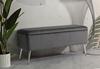 Bench With Storage Silvery Cm 112X42X50