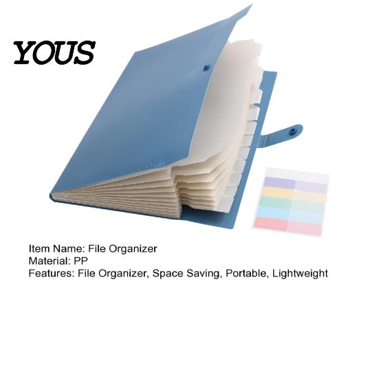 Heavy Duty Document Case Expanding File Folder, Waterproof PP A4 Letter Size Lightweight Office Folder Organizer, Portable Receipt Organizer