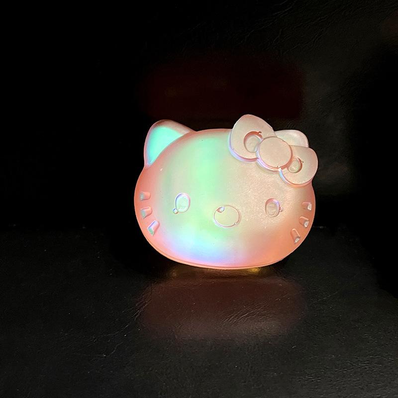 Frosted Laser Colorful Kt Cat Mobile Phone Airbag Bracket Paste Retractable Portable Stable Desktop Bracket Watch Drama