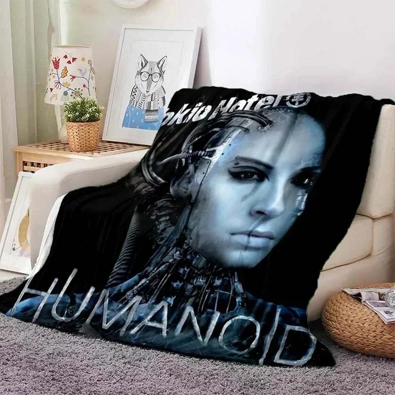 Tokio Hotel Band Retro Printed Blanket Warm Blanket Flannel Soft and Comfortable Blanket Home Travel Bedding Birthday Gift
