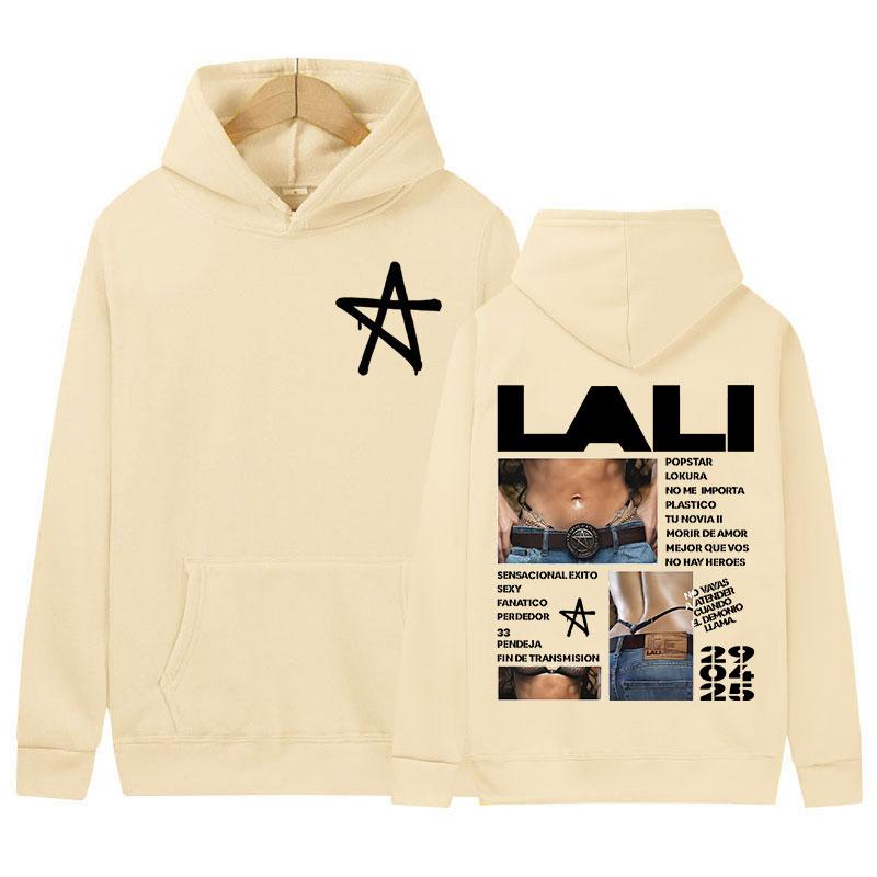 Singer Lali Esposito 2025 Album Merch Hoody Men Women Harajuku Vintage Sweatshirt Fashion High Quality Fleece Hoodies Streetwear