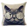 Cute Cartoon Animal Pet Cat Decorative Pillowcase Gift  Sofa Car Office Seat Cushion Cover Bedroom Room Home Decor
