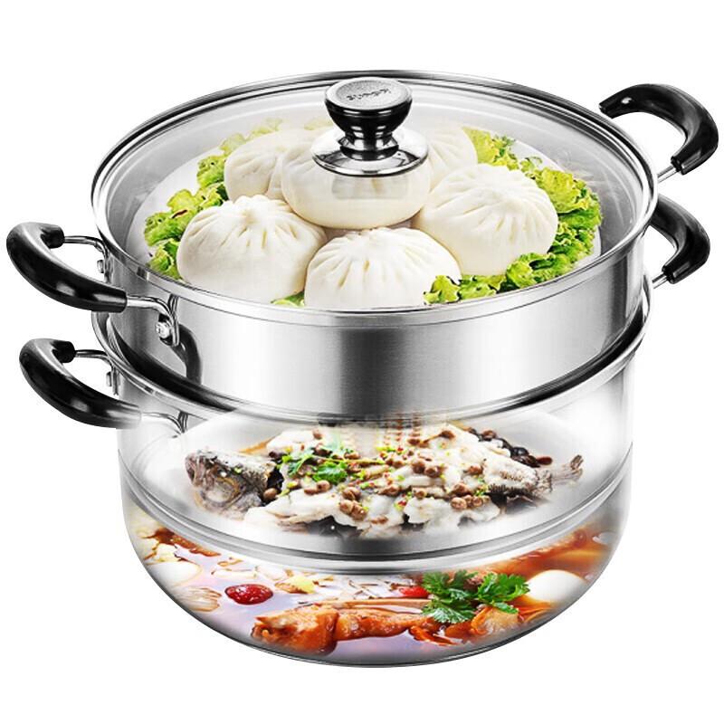 SUPOR Helper 304 Stainless Steel Steamer & Soup Pot