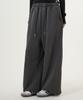 UNKNOWN PLANET [Fleece-Lined] Side Cut Pigment Sweatpants Charcoal