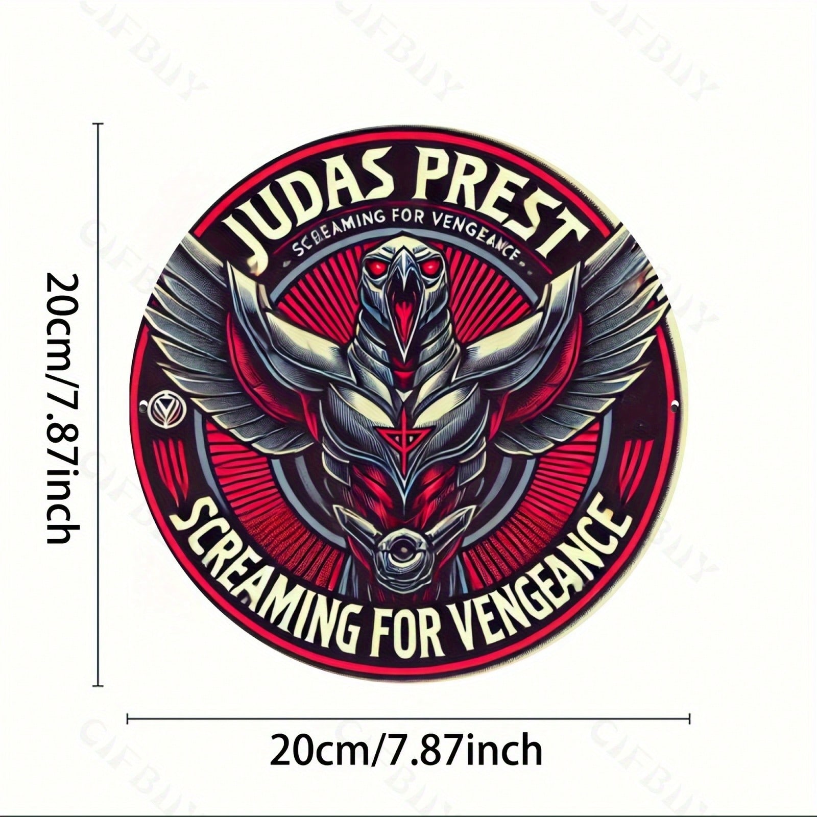 Judas Priest Round Metal Wall Art Sign Aluminum Home Decor Music Gift