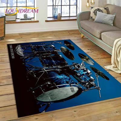 Davul Seti Müzik Aletleri Davul Seti Halı Kilim Ev Oturma Odası Yatak Odası Kanepe Kapı Paspası Dekor, Çocuklar Alan Halısı Kaymaz Zemin Paspası