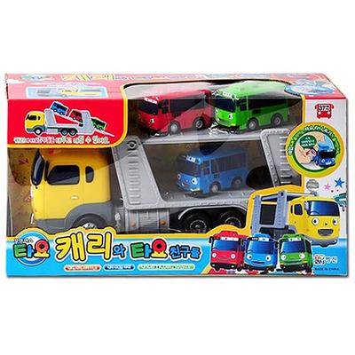 Tayo Carry und Tayo Friends Truck Operation Toys, gemischte FarbenBeliebte koreanische Puppen und Spielzeuge