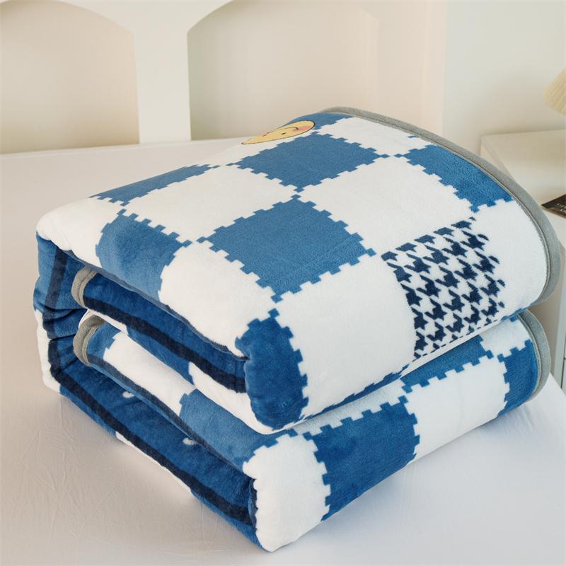 Cartoon Pattern Thick Flannel Blanket Lightweight Warm Nap Throw Blanket for Sofa All Season Cozy Soft Plush Bedspread Bed Sheet