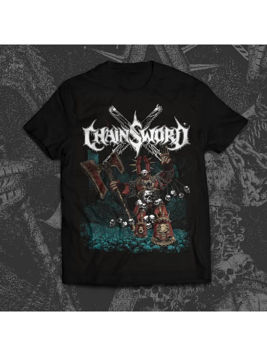 

Men s Chainsword Graphic T-Shirt, 100% Cotton Crew Neck Short Sleeve Tee, Casual Summer Top for Daily Wear and Gift 2XL
