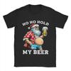 Christmas and Beer T Shirts for Men 100% Cotton Novelty T-Shirt Round Collar  Tee Shirt Short Sleeve Clothing Graphic