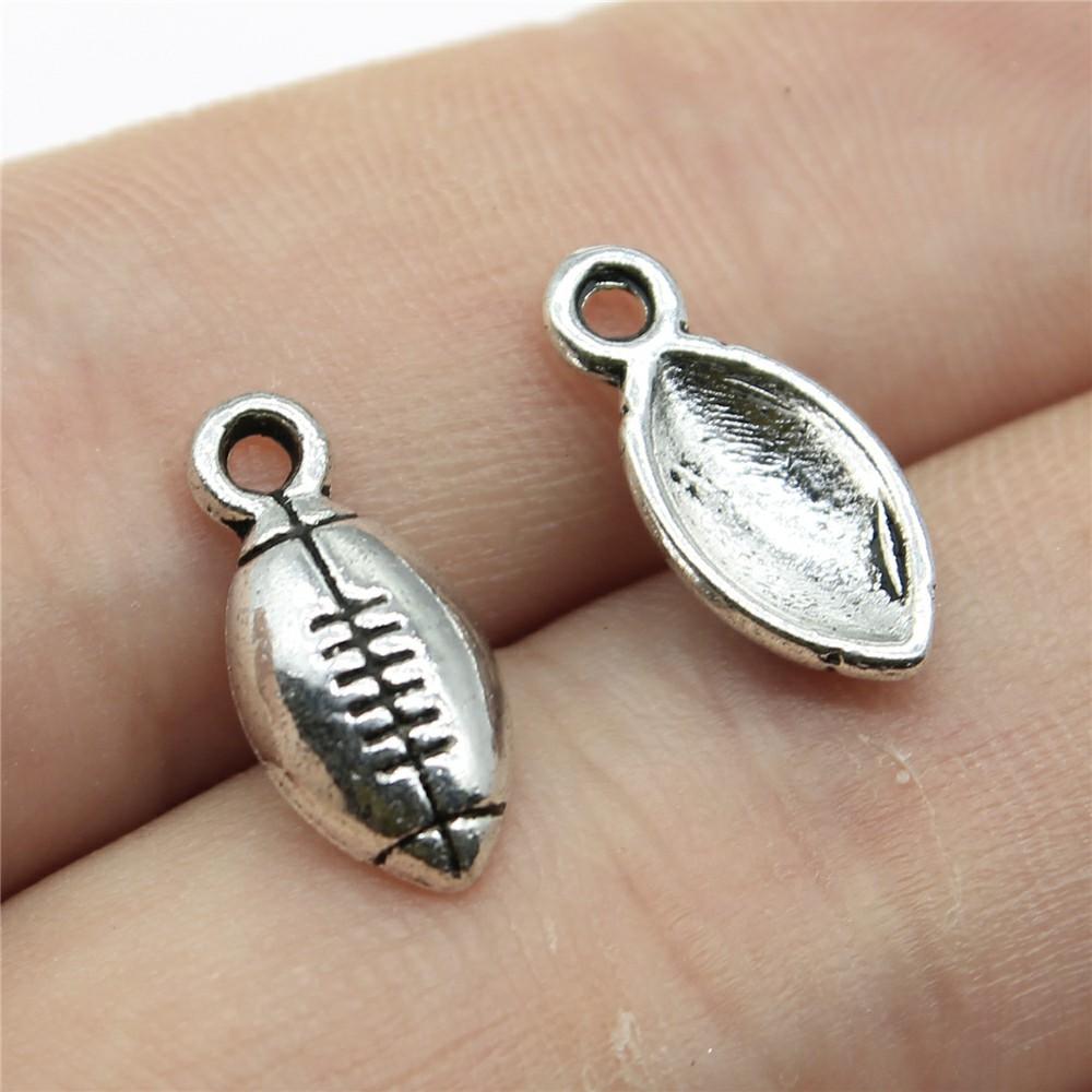 20pcs Football Charms American Football Pendants Jewelry Making American Football Charms For Bracelet Making