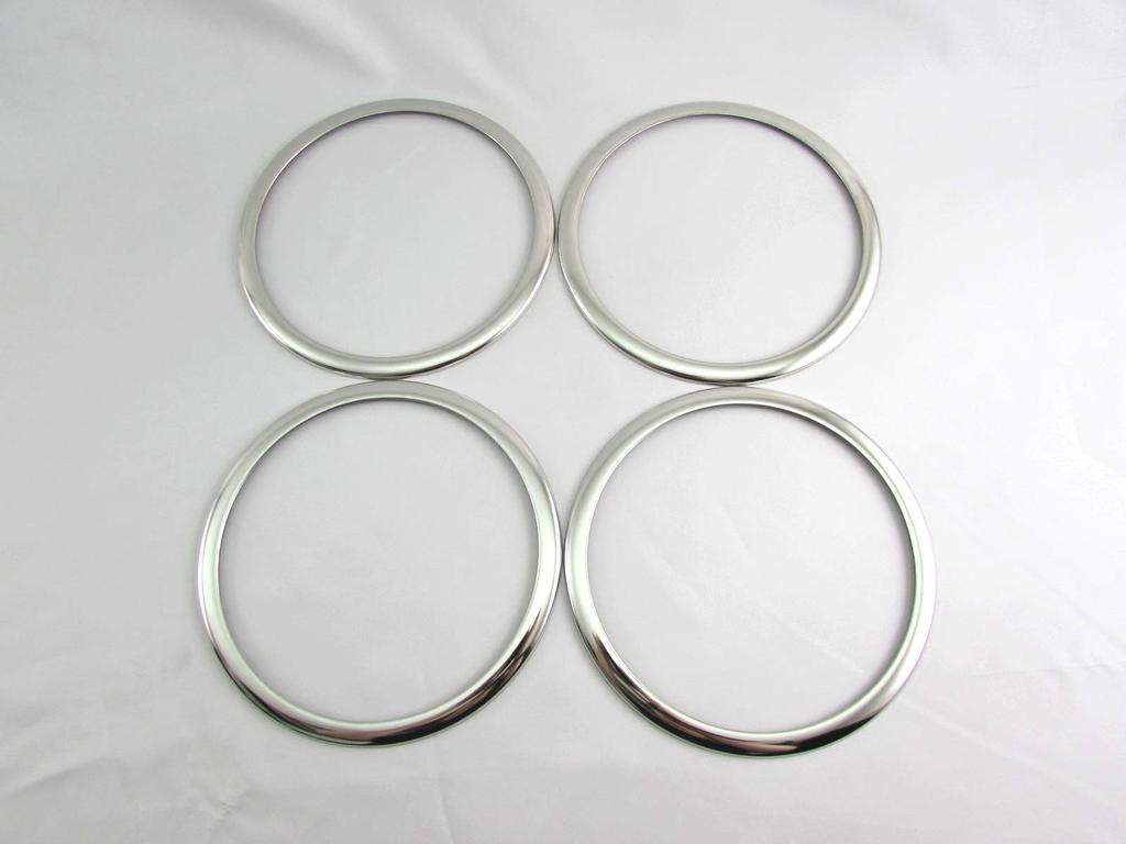 BRIGHTZ Finish Stainless Steel Door Speaker Rings for Aqua Ultra-Mirror (4-Piece Set) NHP10/NHP10H (SPEAKER-031) (Product Code 30583)