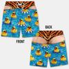 Pantaloncini da Spiaggia da Uomo Stampa Culo Peloso 3D Divertente Elastico Coulisse Novità Costume da Bagno Asciugatura Rapida Festa in Piscina Vacanza XXS-6XL