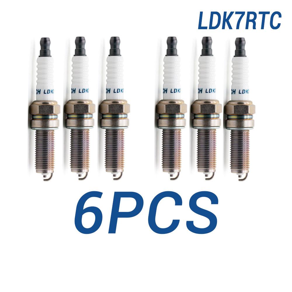 2-8PCS Spark Plugs TORCH LDK7RTC Replace for 5847/LKR7B-9 LKR7B9 1643/LKR7E 90724/LKR7D-DE LKR7DDE Champion RER8YC Denso XUH22TT