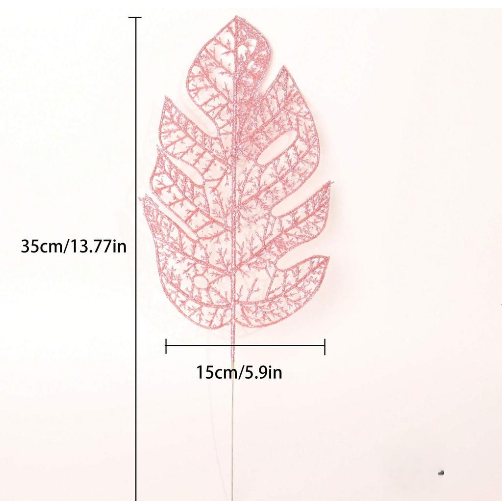 Gold Wheat and Bamboo Leaf Floral Arrangement for Home and Christmas Decoration