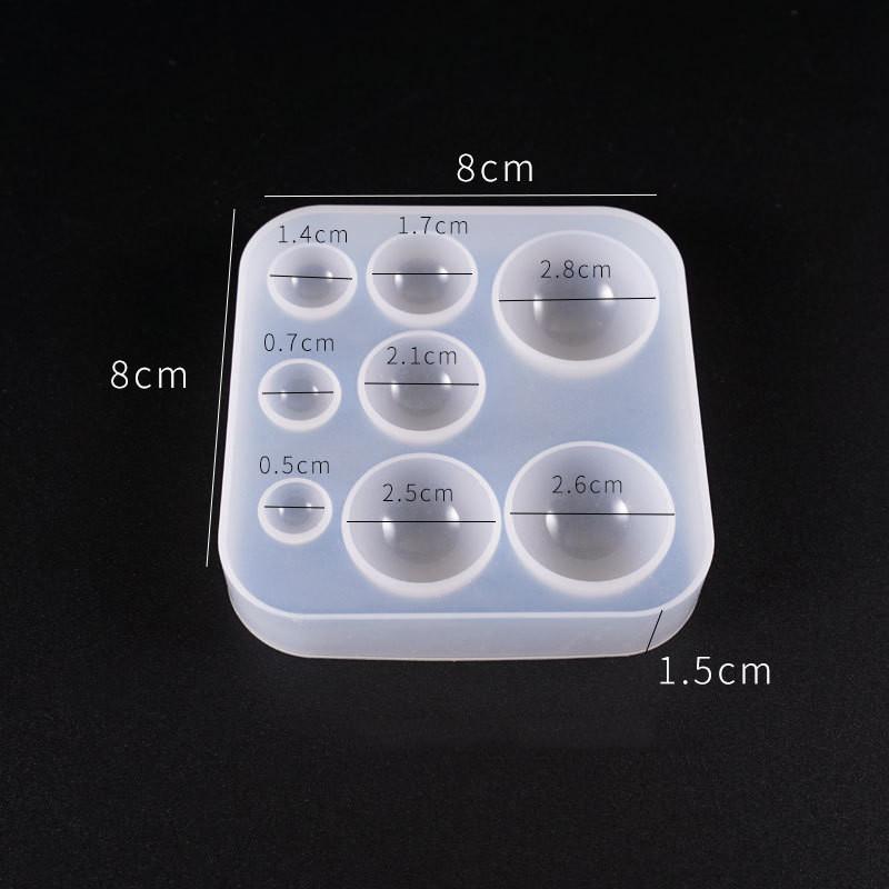 Cute Beads Cube Triangle Silicone Mold For Jewelry Earrings Pendant Making Resin UV Epoxy Resin Molds Crafts DIY Tool