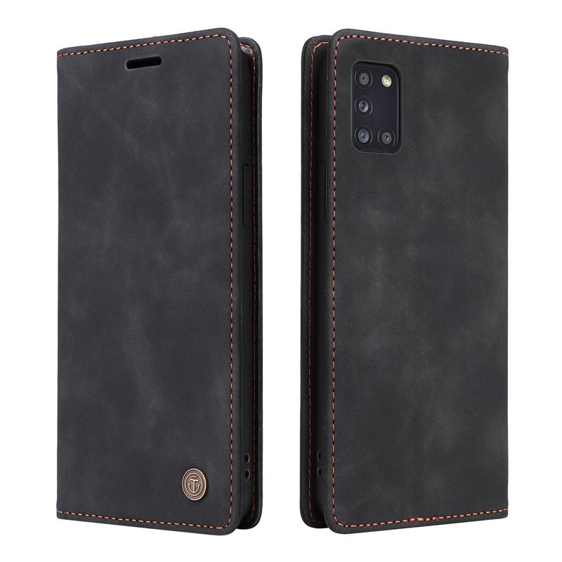 Wallet Flip Case On For Samsung Galaxy A20 A30 A50 A30s A50s A70s A70 Cover Cases Suction Cup Leather Stand Phone Protective Bag