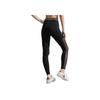 Calvin Klein Color Block Letter Jacquard Yoga Fitness Running Slim Sports Pants Women bottoms Space-Black 4WF3L621-001