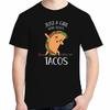 Just A Girl Who Loves Tacos Funny Shirts Graphic Tee Tops Tshirt New Arrival Goods Short Sleeved Tshirt For Unisex Cotton Tshirt