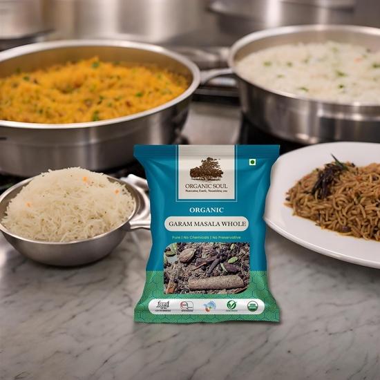Organic Whole Garam Masala Spices 100g | Khada Masala | Sabut Garam Masala Mix (100gm) 100% Organic Cooking Spice