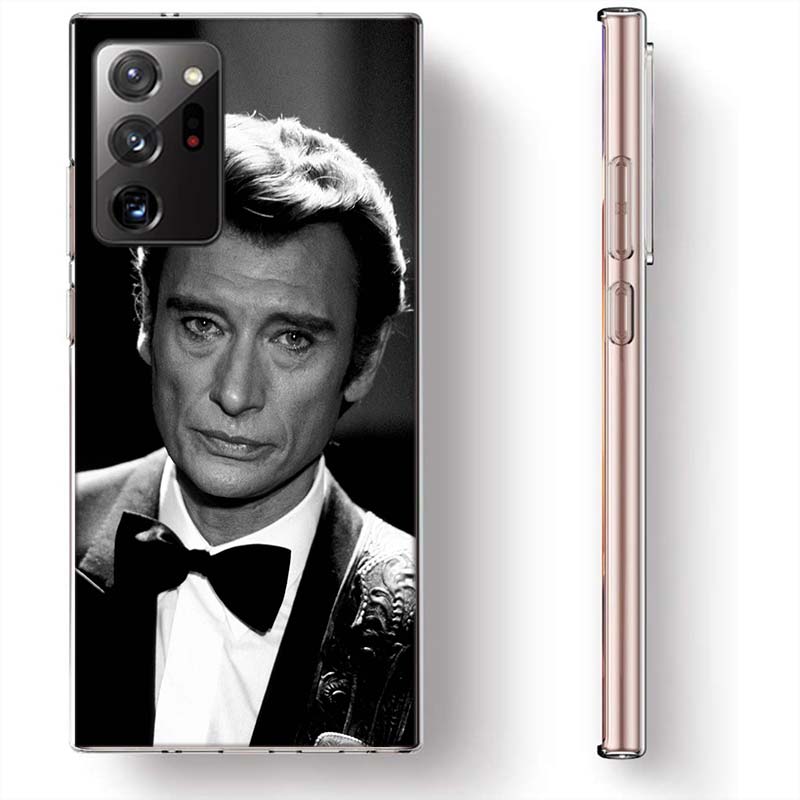 Johnny Hallyday Music Black Phone Case for Samsung A17 A37 A57 A55 A35 A25 A15 A54 A14 A24 A34 A13 A23 A33 A53 A07 A05S A04S A03