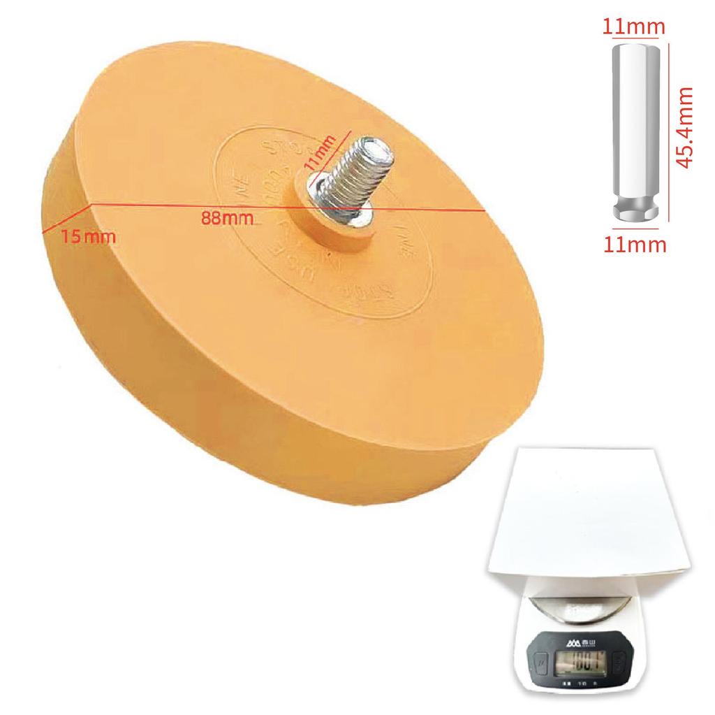 Yunbei 4-Inch Pneumatic Adhesive Removal Eraser Wheel with Grinding Head