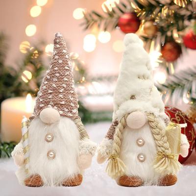 Christmas Decorations 30CM Glowing Gnome Knitted Doll with Led Night Light for Home Xmas Decor Cute Holiday Ornament,Gifts