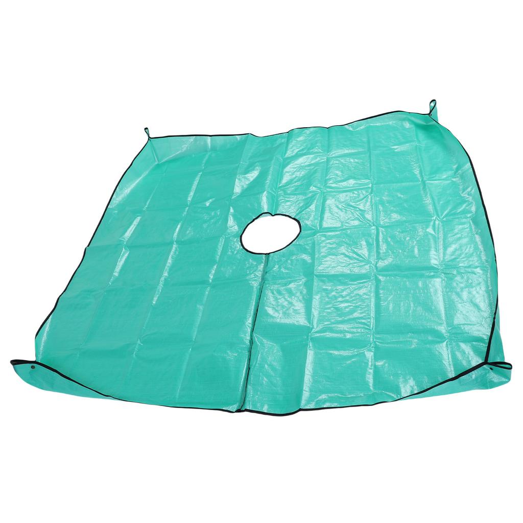 Landscape Tarp for Trimming Water Proof Pruning Tarp with 11.8 Inch Hole 4 Corner Buckles for Easy Fastening Leaf Collection