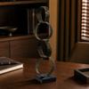 Freestanding Metal Circle Sculpture Minimalistic for Office