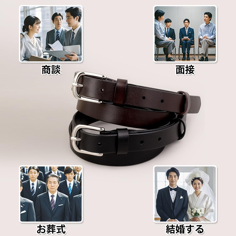 EnjoIt Tochigi Leather Suit 100cm Thin Genuine Korean Perfect Gift for Classic G5052 Women's Belt, Belt, Leather, Style, Soft, Birthdays, Golf,