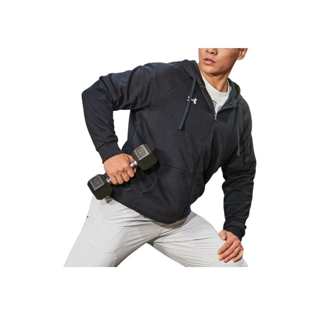 Under Armour Rush Series Seamless Training Loose Fit Hoodie Jacket Men jackets Black 1366258-001