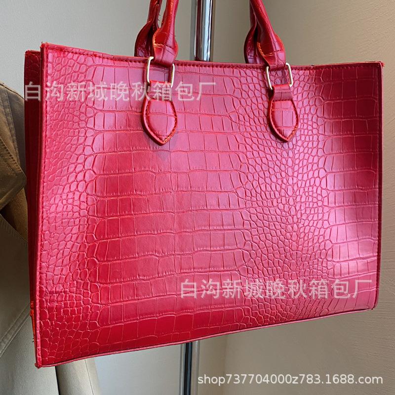 Große Tragetasche Damen neue trendige Mode vielseitige tragbare Schultertasche