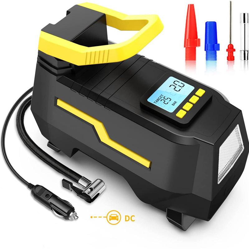 

Portable Dual-Use 12V AC/DC Car Tire Inflator - Home & Vehicle Electric Air Pump