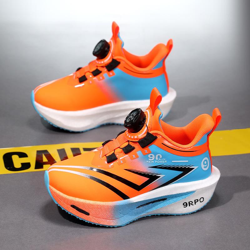 Boys' Red Rabbit 9pro running shoes 2025 autumn new children's leather waterproof sports shoes boys non-slip running shoes