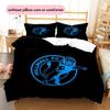 Millwall FC Pattern Bedding Quilt Set  Home Decoration  Gift (1 * Duvet Cover + 2 * Pillowcase  Without Core).xwn