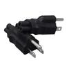 US 3 Prong Power Cord Power Plugs,3 Pin Male to IEC320 C5 Female Laptop Power Conversion Plugs