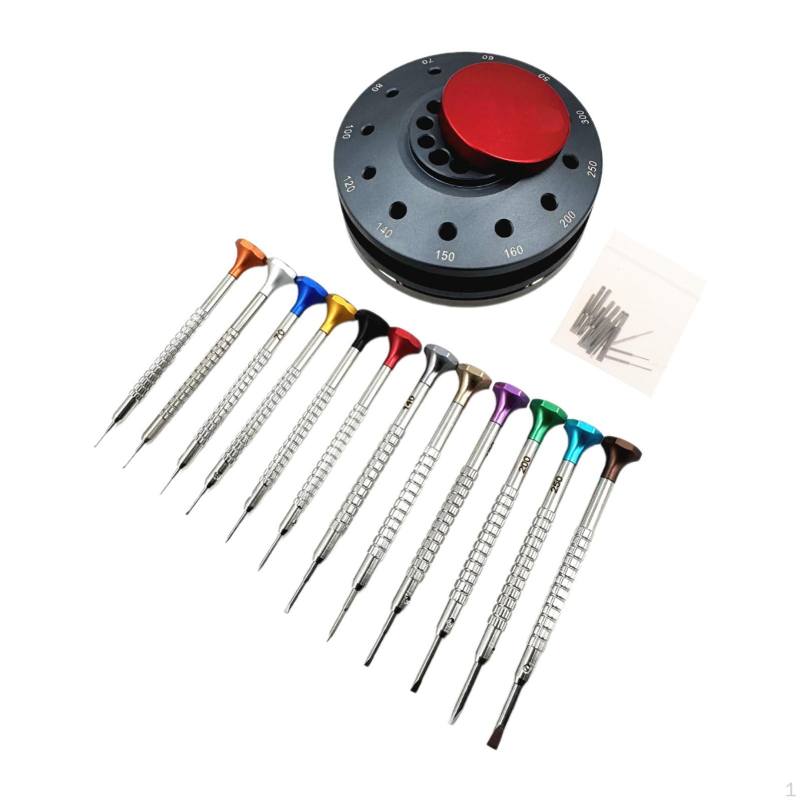 

Набор отверток для часов Вращающийся на 360° Многоцелевой Эргономичный Ремонт часовщиков Gray Base