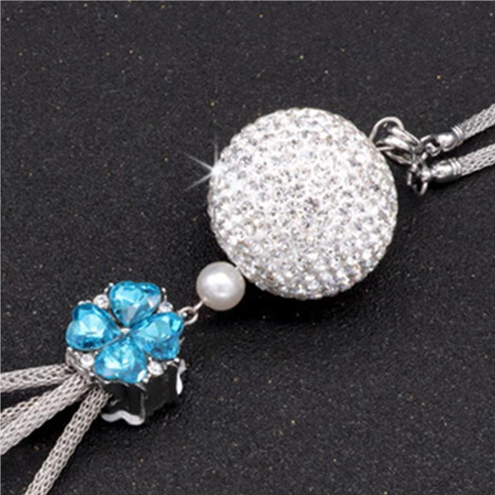 Car Rearview Mirror Pendant Universal Auto Decor Exquisite Shiny Crystal Craft Hanging Decors Interior Pendants