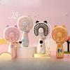 New Cartoon Mini Fan - Summer Outdoor Portable USB Charging Fan - Student Dormitory Desktop Fan