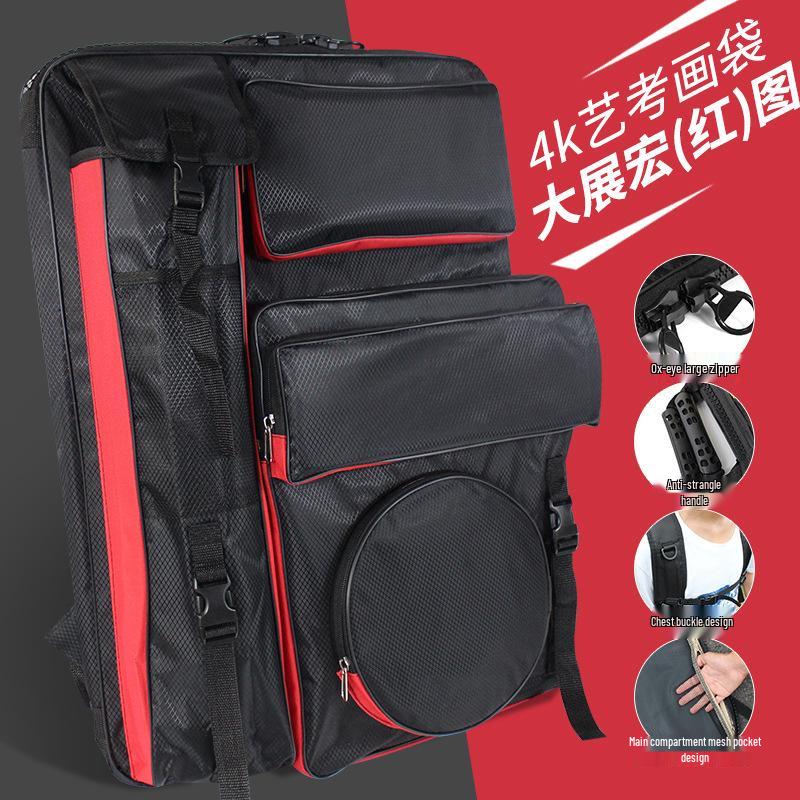 4K Art Exam Large Capacity Multi-functional Painting Bag & Backpack for Sketching and Drawing