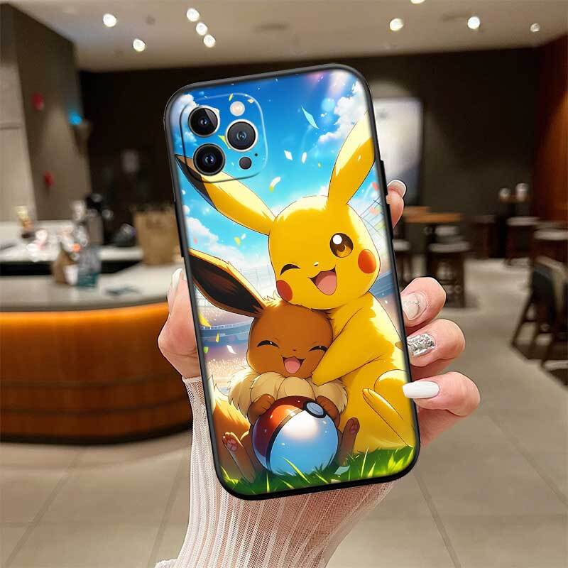 Cute Pokemon Phone Case for Samsung S20 S21 S21S S22 S23 S24 FE Ultra Plus Lite F06 F16 M06 M16 M56 A07 A17 A36 A37 A55 A57