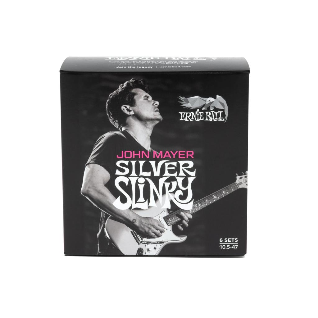 ERNIE BALL SILVER SLINKY 3817 Electric Guitar Strings John Mayer Signature (10.5-47) / 6-Pack