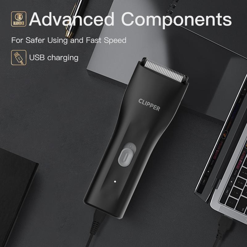 2025Men's Electric Groin Hair Trimmer Pubic Hair Trimmer Body Grooming Clipper for Men Bikini Epilator Rechargeable Shaver Razor