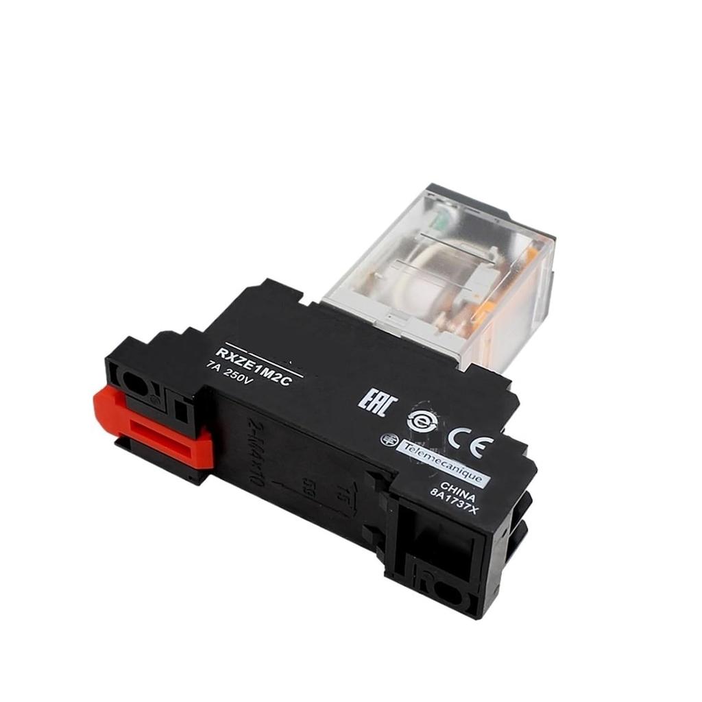 Original Export Small Type Relay Set 8 feet 2 Open 2 Closed RXZE1M2C Base + RXM2L Universal Economic Base (Size : B2BD DC24V)