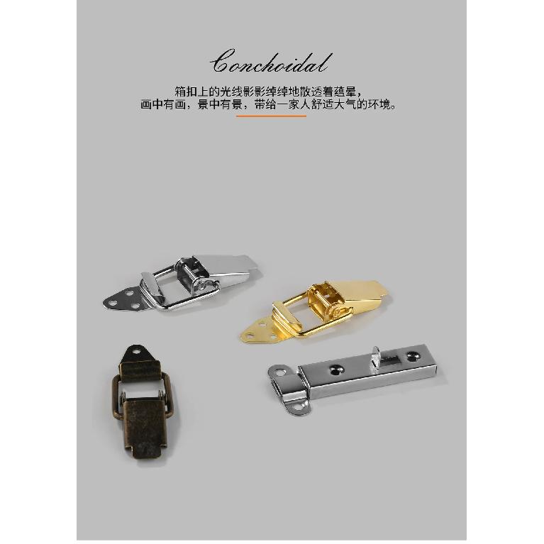 10Pcs Cabinet Box Locks Spring Loaded Latch Catch Toggle Stainless Steel Mini Spring Loaded Buckle Latch For Luggage Wooden Case